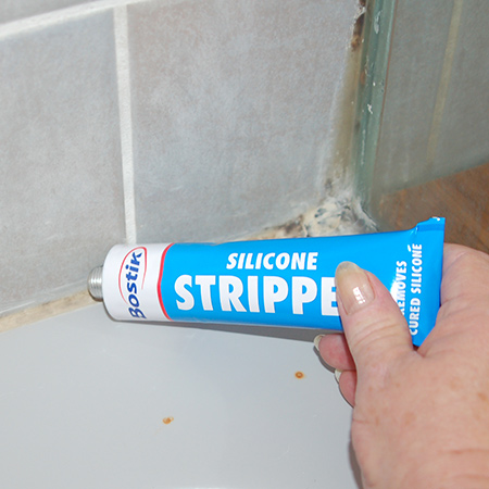 Remove and replace bathroom silicone