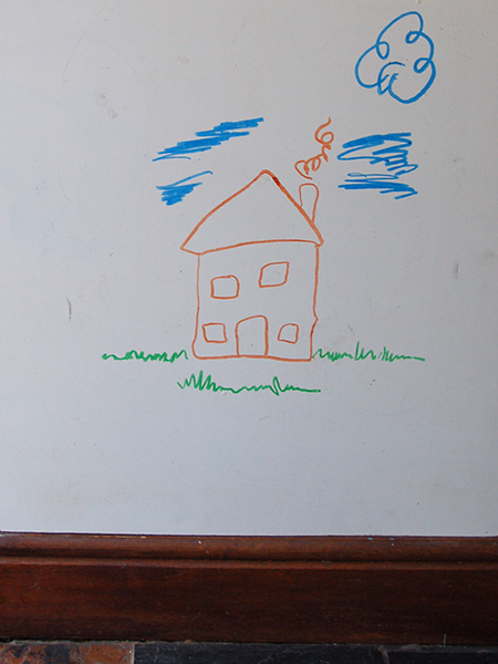 WD-40 easily removes crayon from walls