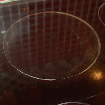 how to clean glass hob or stove top