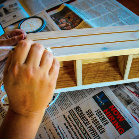 Reclaimed succulent planter