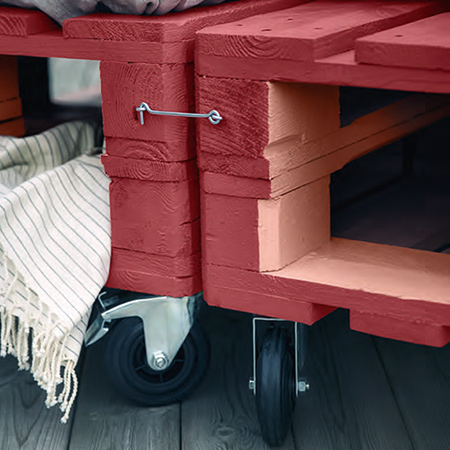 Update a patio with pallet furniture