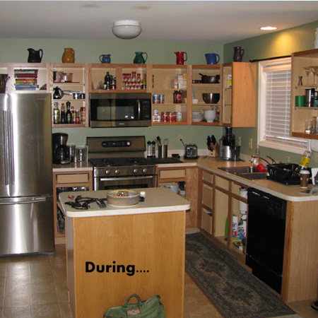 A painted kitchen