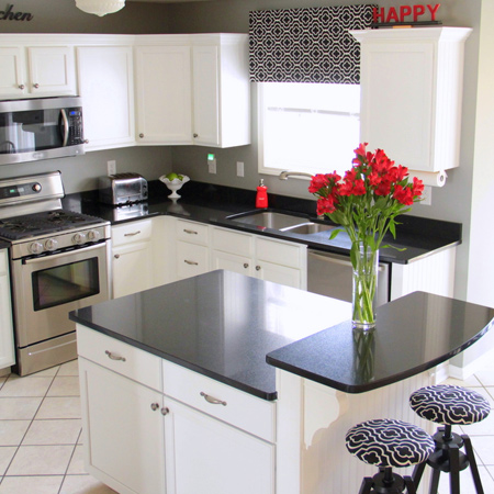 A painted kitchen