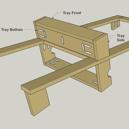 Creative Easel - tray