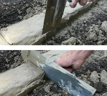 DIY Concrete Edging instructions