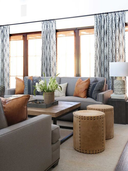 Take advantage of this with window treatments that frame the view
