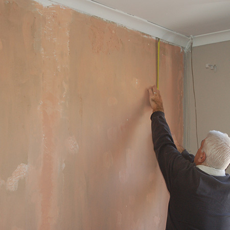 measure up to hang wallpaper