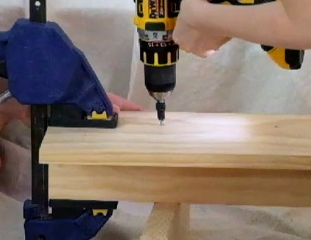 Pine Coat Rack & Shelf