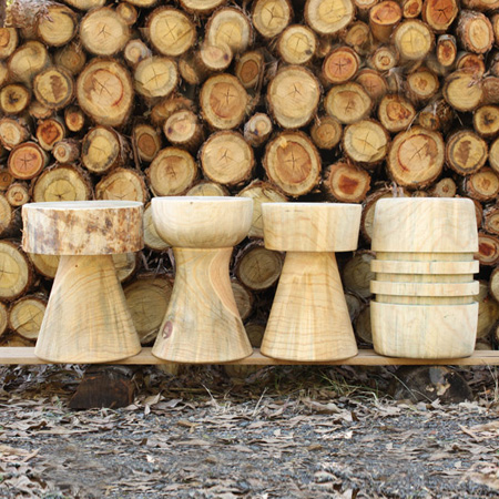 Everywhere you look, tree stumps are being turned into furniture. Here's how to use a woodturning lathe to turn tree stumps into stools or side tables, occasional tables, or even bedside tables.