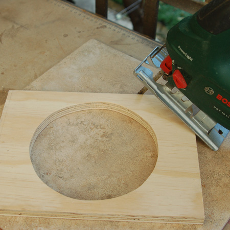 Dog Bowl Holder using reclaimed wood