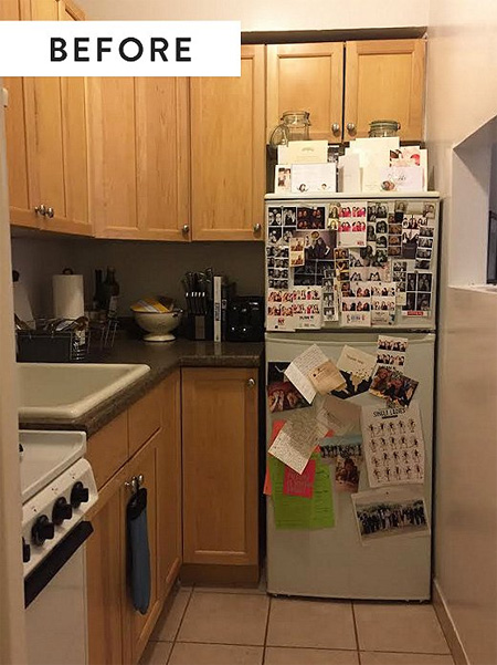 kitchen makeover small onekingslane dzine cabinet before charming reno