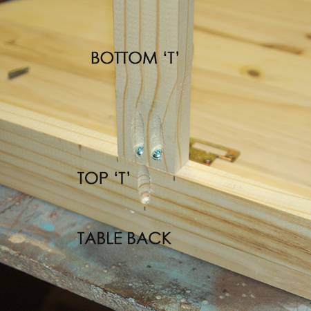 Make a small drop-leaf table - assemble