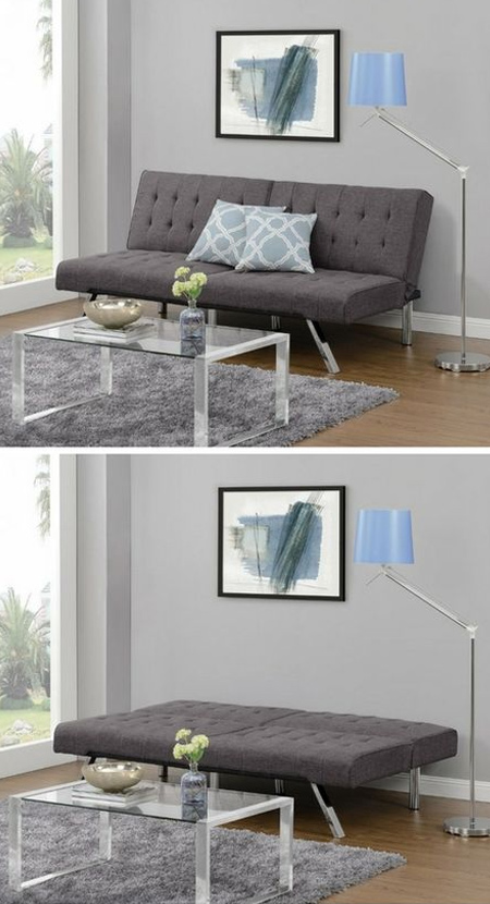 What is a sofa bed: No spare room for a guest to stay in? No worries, the sofa bed is the perfect way to provide a comfortable bed for your visitors without sacrificing space. These beds come in assorted sizes and fold to become comfortable seating for a living room.