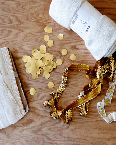 DIY Moroccan wedding blanket