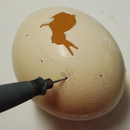 Easter Lace Eggs - with Ostrich Eggs!