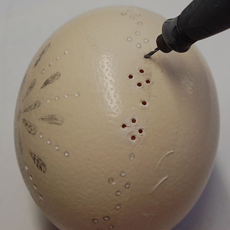 Easter Lace Eggs - with Ostrich Eggs!