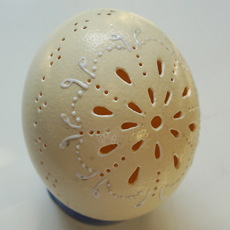Easter Lace Eggs - with Ostrich Eggs!