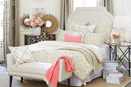 Blush pink has cool tones, while coral pink gravitates towards the warmer side of the colour wheel