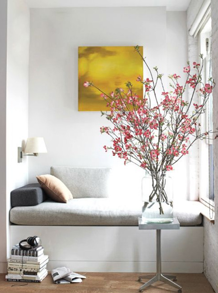 While away the hours in a spot that catches the winter sunshine with a comfortable window seat