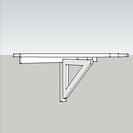 Make a small drop-leaf table - illustration