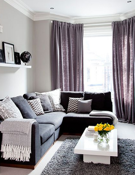 Winters can be cold, but rather than huge power bills, think about making your living room more comfortable. Textured fabrics instantly add a level of warmth to a room, and you can snuggle with these on chilly evenings.
