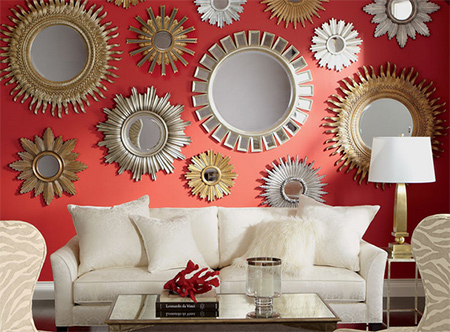 Interiors shine with a mirror