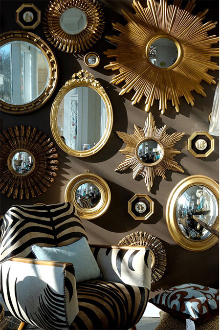 Interiors shine with a mirror