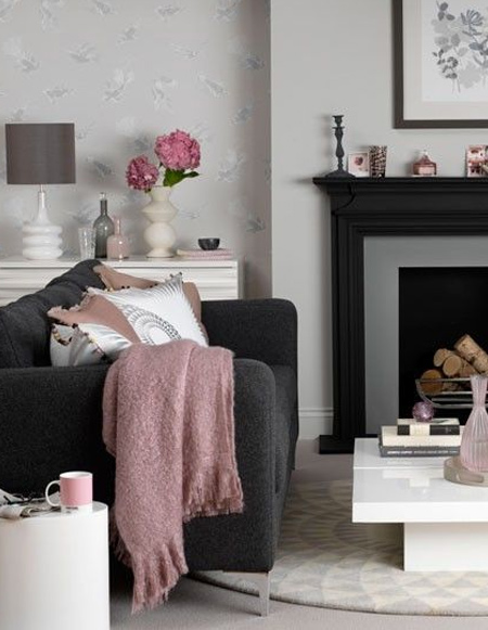 Colour is also an essential element when creating mood and atmosphere, and for upping the heat in a room. Warm colours in all the many hues of red, are a wonderful way to add warmth to a cool room. You can easily do this with cushions and throws in dusky pinks, burgundy, burnt orange, deep yellow - and the endless colours that incorporate red.