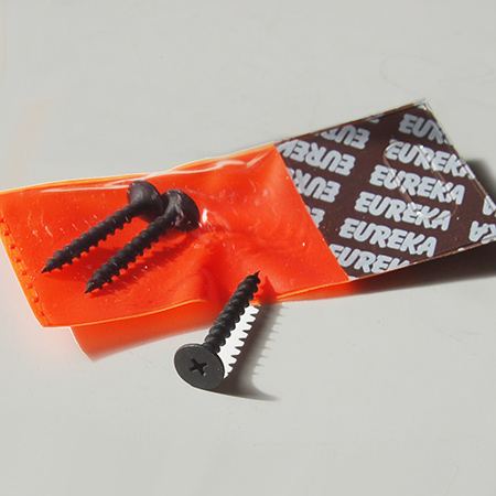 Eureka have launched a Ceiling Screw that ensures ceiling boards stay firmly mounted. Their new Ceiling Screw has a coarse thread that grips to gypsum ceiling boards, while the especially broad screw head prevent pulling through ceiling boards