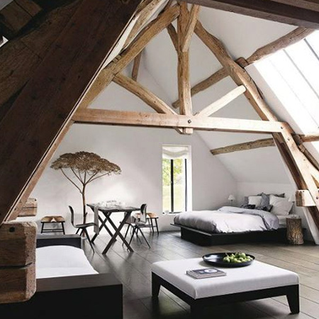 Bedroom in the attic