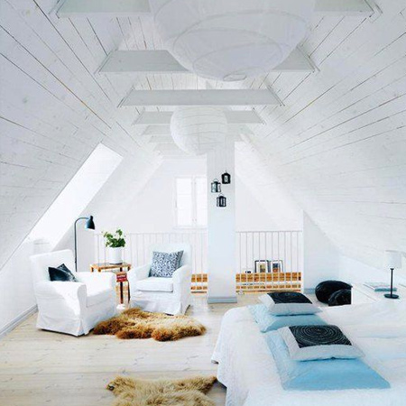 Bedroom in the attic