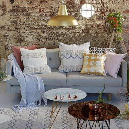 Add texture and warmth with a rug