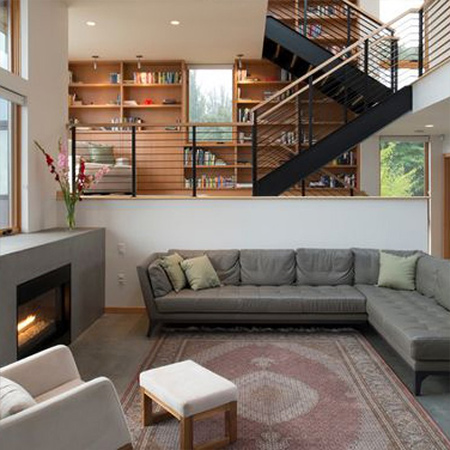 Add texture and warmth with a rug