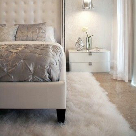 Add texture and warmth with a rug