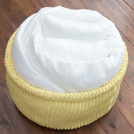 Make a Knitted Pouffe
