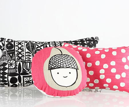 Decorate a nursery with little scatter cushions