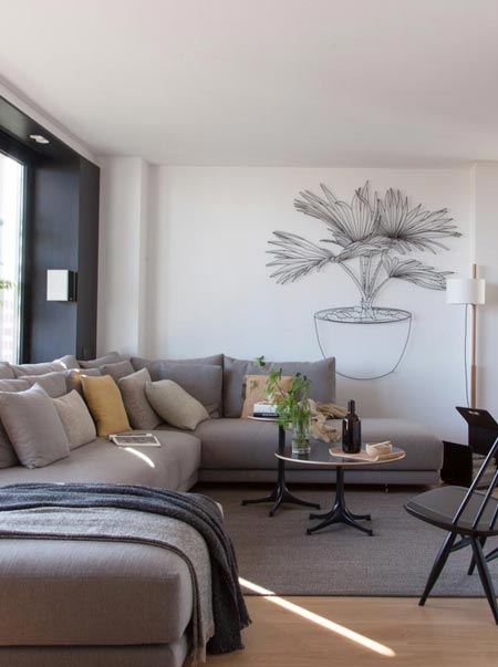 Suburban apartment goes city chic