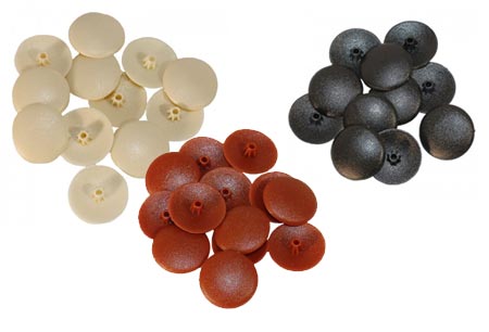 There will be times when you make furniture that needs to be easily assembled and disassembled, such as beds and large pieces. To allow for the pieces to be easily taken apart - or put back together - you need access to screws. This is when plastic screw caps from Gelmar come in extremely handy. 