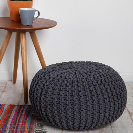 Make a Knitted Pouffe