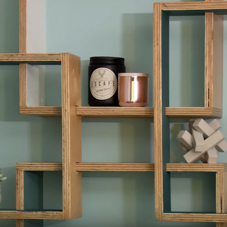 HOME-DZINE | DIY Projects - The cut outs in the individual shadowboxes allow you to create a unique design layout.