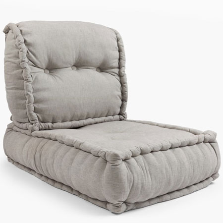 HOME-DZINE | DIY Projects - For the comfy seat and back of the chair, use the French Tufting method shown in our Craft section. Choose a medium- or heavy-weight cotton fabric to upholster the seat and back cushions and fill with thick batting.
