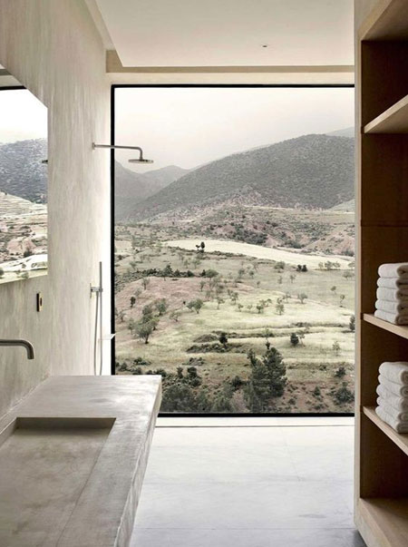 HOME-DZINE | Cement Finishes - There is a growing popularity for seamless, and ripping up old wall and floor tiles and replacing with seamless cementitious finishes is definitely on trend. Add to that the fact that this trend is great for small bathrooms - creating the illusion of a much larger space.