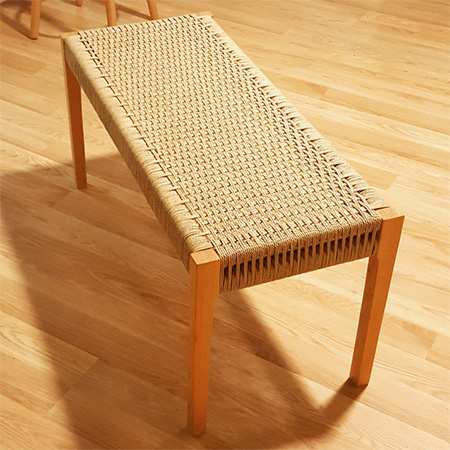 HOME-DZINE - Weave with Danish cord - Using Danish cord, sisal or coir rope is an excellent way to finish off a heirloom bench and you can apply this weaving method to finish off a chair seat, stool or any type of bench.