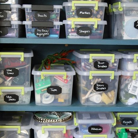 An organised craft room