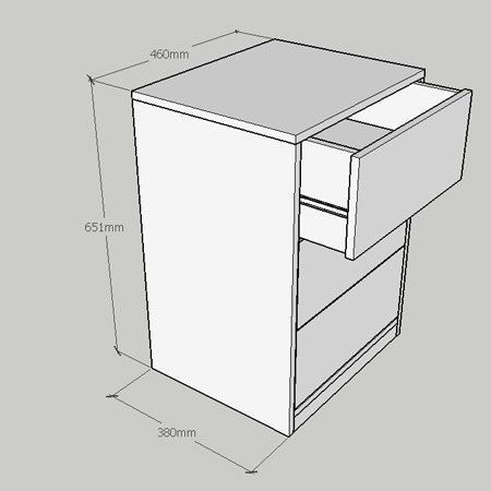 Build a modern nightstand