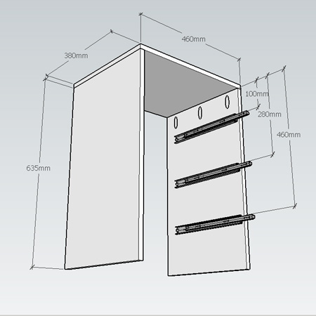 Build a modern nightstand