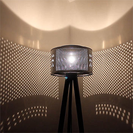 HOME-DZINE | Recycling - If you enjoy being creative with items that normally get thrown out, you'll love this lamp made using the drum from a washing machine.