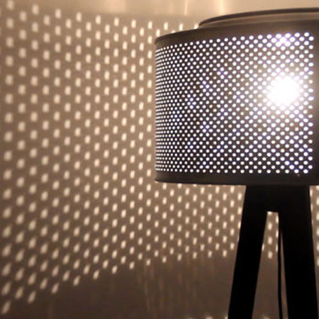 HOME-DZINE | Recycling - Recycling discarded items into unique items for a home has become increasingly popular over the years, as we look for new ways to re-purpose pieces that normally end up on the trash heap. This drum lamp is made using a few pieces of wood and a washing machine drum.