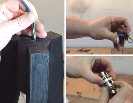 Washing machine drum lamp