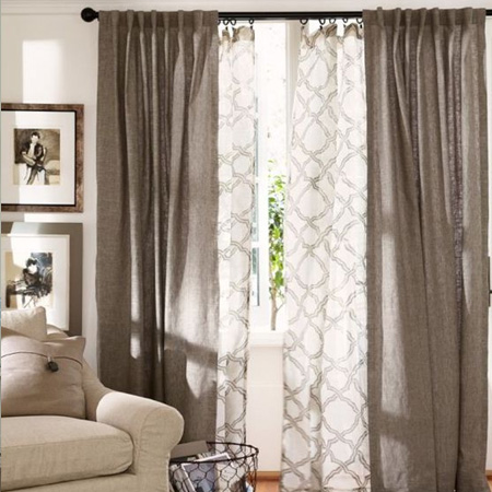HOME-DZINE | Window Treatments - Choosing a curtain rod or pole